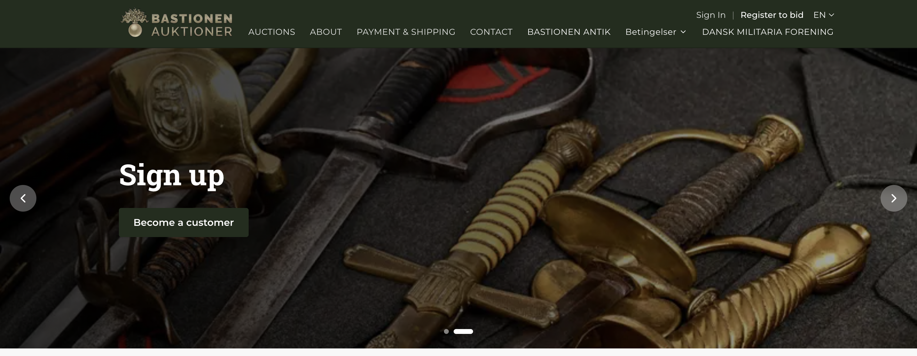 A customer storefront on its own domain, fully branded